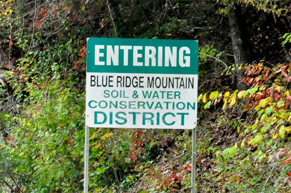 Blue Ridge Mountain SWCD sign